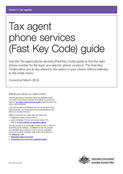 ato fast key codes list.